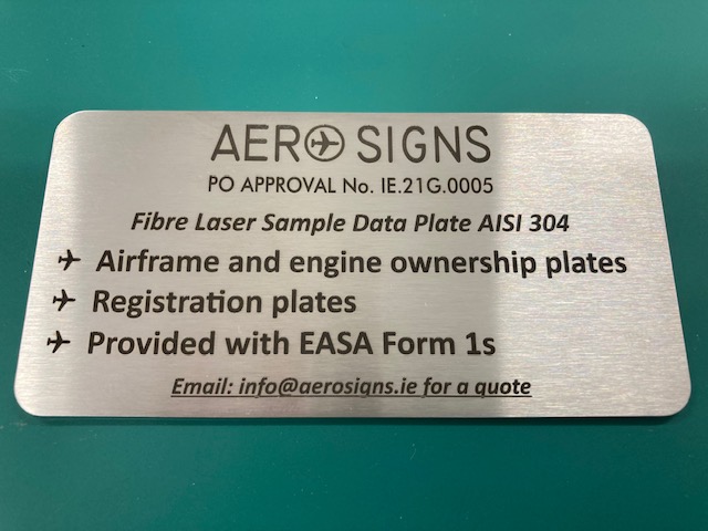Aerosigns plate